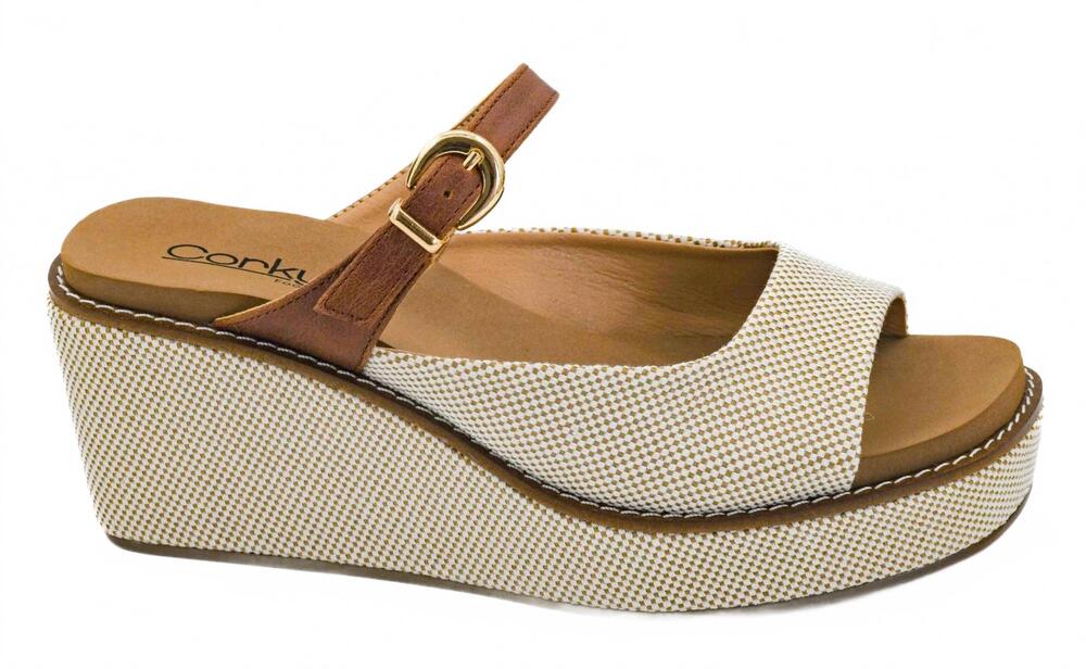 NEW CORKYS FOOTWEAR women's treat yourself sandals in bourbon combo